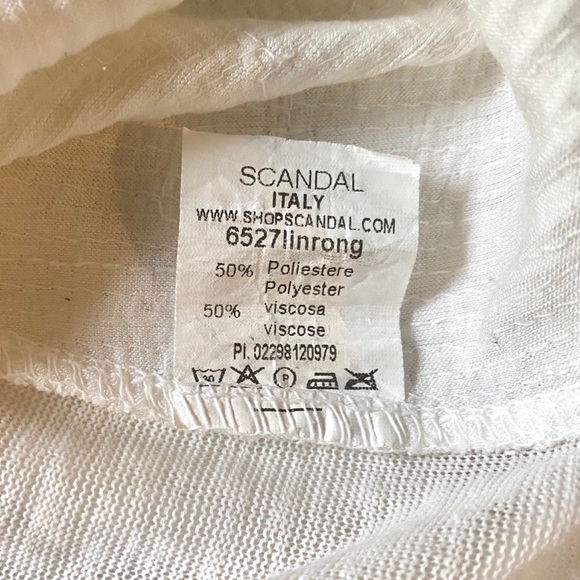 Scandal of Italy White Sequin Tank Top - Picture 12 of 13